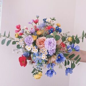 Wildflower bridal bouquet